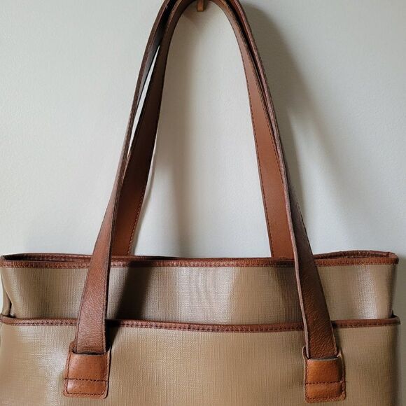 EUC VINTAGE CABIN CREEK LEATHER TOTE LARGE - Picture 4 of 16